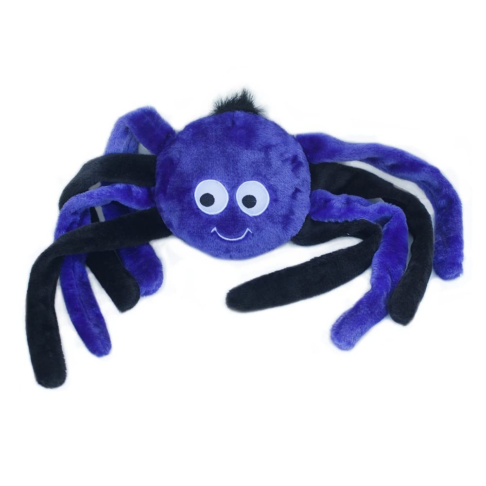 ZippyPaws - Grunterz Grunting Plush Large Dog Toy - Purple Spider