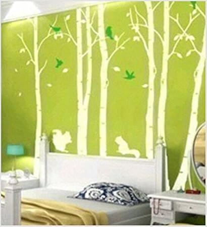 Kayra Decor Autumn Tree Reusable Vinyl Wall Stencil (113X 65), Clear