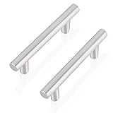 Gobrico 50 Pack Brushed Nickel Cabinet Pulls, Euro