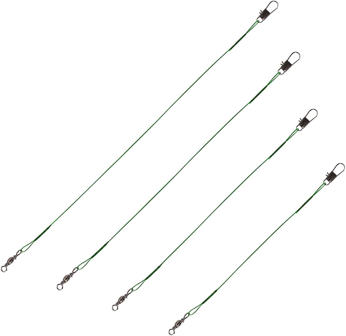 kilofly (Pack of 120 Wire Leader 6 8 10 12 Inches
