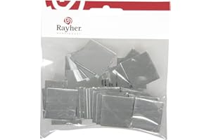 Rayher - 45 Silver Self Adhesive Mosaic Mirrors, 3cm x 3cm, Pack of 45