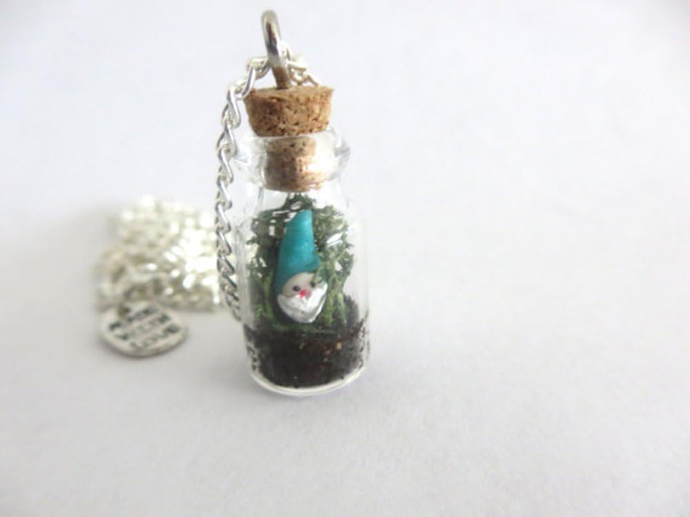 Gnome and Lichen Reindeer Moss Necklace