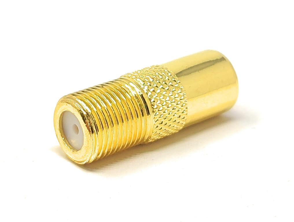 MainCore F Type Screw Connector Socket to RF Coax Aerial Male Adapter Converter for TV Satellite SKY Antenna