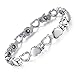 Starista Magnetic Therapy Bracelet Titanium SteelHeart Hollow Birthday Gifts for Her with Free Link Removal Tool And Gift Box