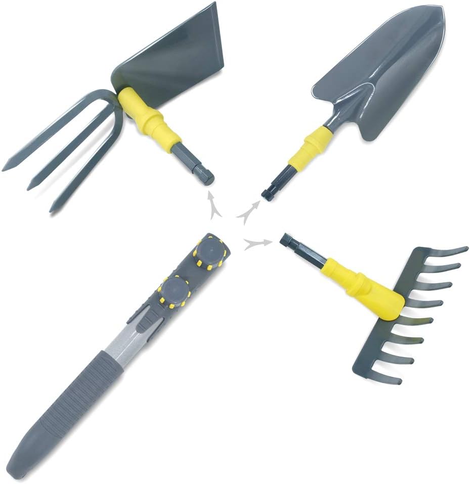 Amazon.com : Jardineer 3 Pcs Head-Switch Garden Hand Tools-Gardening ...