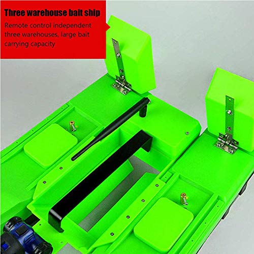 Gwfish 500m Télécommande Bateau Amorce Pêche, Chargement Pêche Appâts Bateau, Poisson Appât Bateau Carpe Sondeur, Moteur Double Outil Pêche Télécommandé Cadeaux Pêche