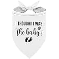 I Thought I was The Baby Dog Bandana, Dog Bandana, Dog Scarf Accessories, Dog Triangle Scarf, Dog Bandana for Small Medium Dog, Pregnancy Announcement Dog Bandana, Dog Bandana Pet Scarf (M)