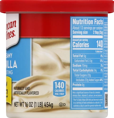 DUNCAN HINES CREAMY VANILLA FLAVORED FROSTING, EASTER BAKING, 16 OZ.