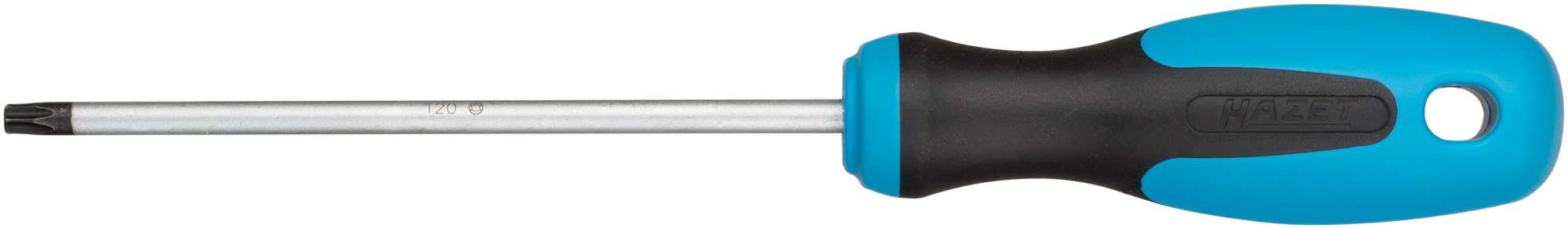 Hazet Screwdriver, Inner Torx Profile, Spanner Width: T 20, 1 piece, Blade matt Chrome-Plated, Burnished tip, 810-T20