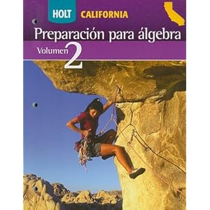 Holt Algebra Readiness California: Student Edition (Spanish) Volume 2