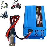 24V 5Amp Smart Automatic Battery Charger, Portable Battery Maintainer With XLR Connector for Car Boat Lawn Mower Marine Scooter Wheelchair Motorcycle eBike