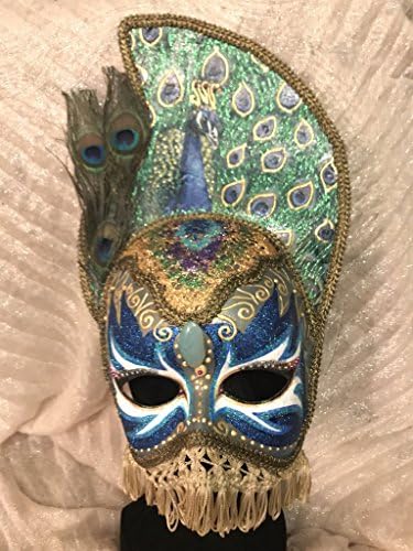 Venetian Mask, handmade mask, peacock mask, peacock costume, Masquerade Ball &amp; Costume Mask, masquerade costume, vintage style mask, bird mask, Mardi Gras Mask, "Peacock Lady"