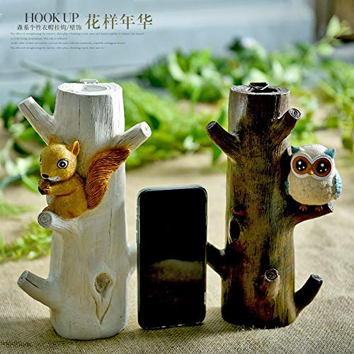 Decorative Shelves - American Rural Creative Wall Flower Arranging Device Bedroom Animal Decoration Key Hook Hanging - Organizer Black Unit Square Round Wall Narrow Standing Standalone Wh