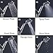 Ezelia Faucet 5-Spray Hand Held Shower Head with Hose, Showerheads with Anti-Blocking Nozzle, Excellent Performance Even Under Low Water Pressure, Brushed Bronze
