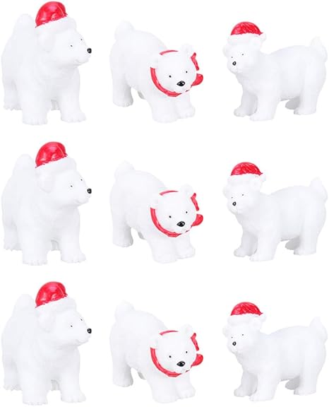 Amazon Ounona 置物 オブジェ クリスマス 樹脂クマ インテリア かわいい おもしろい おしゃれ 大きい 9個入り 置物 オブジェ オンライン通販