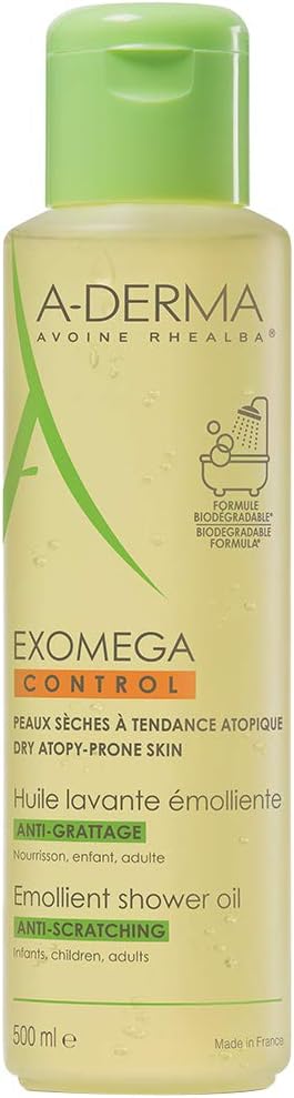 Aderma, Exomega Shower Oil 500 ml, Black/White, 500 ml (Pack of 1) - Image 3