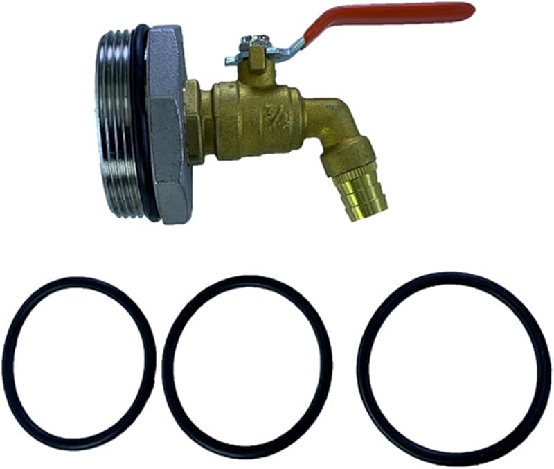 BBTISG D50 Stainless Steel Ton Barrel Outlet Tap Faucet for 200L Barrels