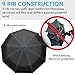 GOumbrella Travel Umbrella Windproof Rain (Teflon Coating) Sun (UPF50) Protection Compact - Auto Open/Close