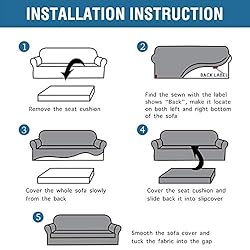 H.VERSAILTEX 2 Pieces Loveseat Covers Fit Lovesat