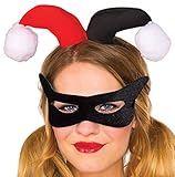 Rubie's Women's Dc Comics Harley Quinn Eye Mask and Headpiece, Green, One Size