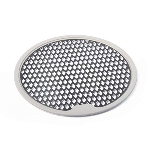 Shower Drain Hair Catcher Trap Mesh Good Grips Easy Clean Drain Protector – Stainless Steel & Silicone by Kindga(1 pack)