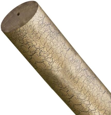 Menagerie 2-Inch Compatible Smooth Drapery Pole, 6-Feet, Palatial Gold