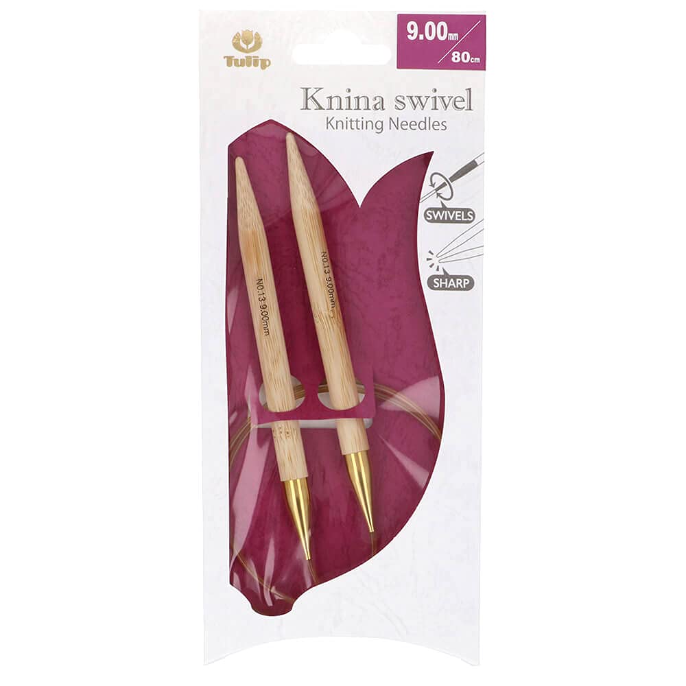 Tulip Knina Swivel Circular Knitting Needle 9 mm x 80 cm - 1 piece