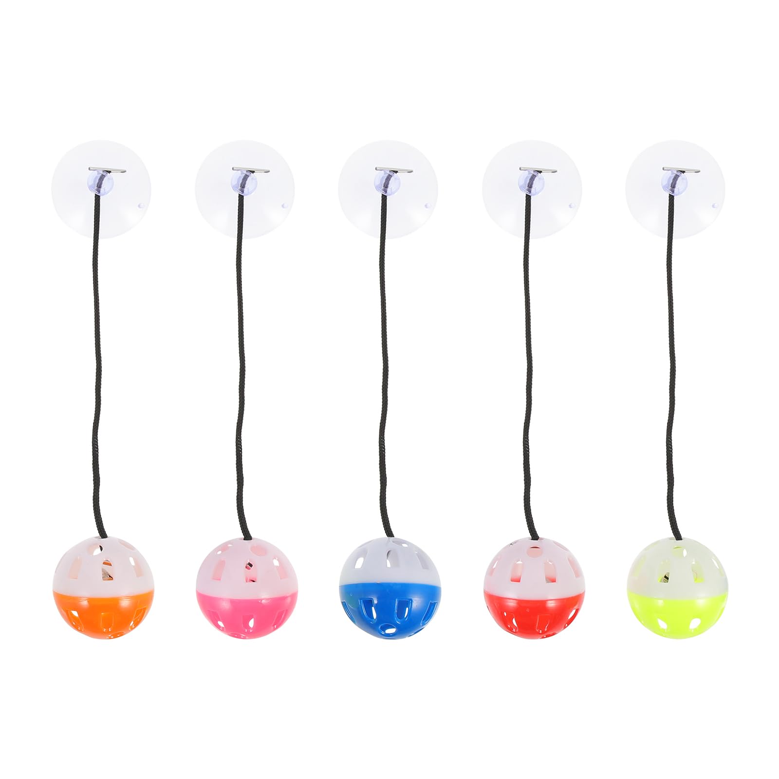POPETPOP 6pcs Lizard Toy Gecko Toy Bearded Dragon Bell Balls Reptiles Reptisoil Bearded Dragon Hanging Bearded Dragon Treat Reptivite Small Animals Toys Plastic Dragon Rope With Suction Cup