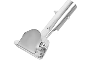 Garneck Mop Handle Clip Replacement - Stainless Steel - Silver - 6.22 x 2.95 x 0.98 inches - Mop Handles - Home & Commercial Use