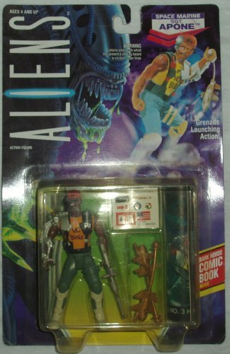 Aliens Kenner Vintage 1992 Action Figure Space Marine Sgt. Apone Grenade Launching