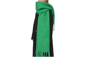 BLATIAL Womens Scarf Winter Big Colorful Checked Thick Warm Soft Scarves Casual Tassel Blanket Scarf