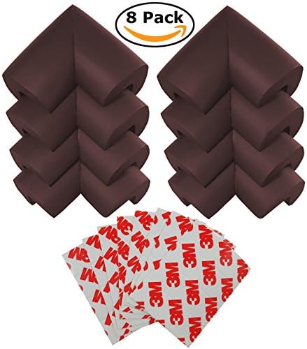 EliteBaby Baby Proofing Bumper Guard Corner Protectors, 8-Pack Extra-Dense Cushioned Baby Safe Child Proof Corner Guards Edge Protectors I 3M Adhesive