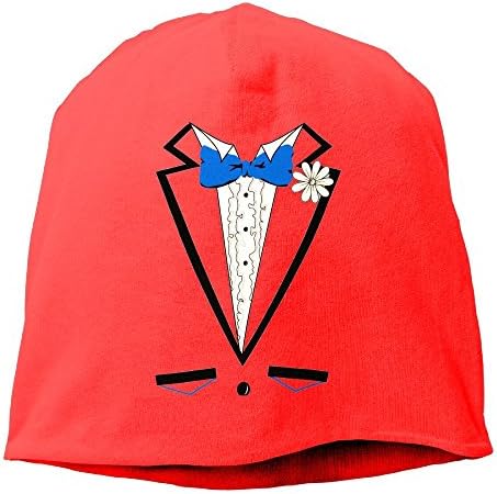 PENN-TNT Men And Women Men Light Blue Tuxedo Ruffles Daily Beanie Hat Fashion Skull Cap Stretchy Hip Hop Cap