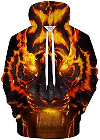 keowe Men Hoodies Sweatshirts Hoody Anime Tracksuit 3D Printing Pullover
