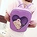 xhorizon TM FL1 Candy Leather Backpack Plastic Transparent Heart Beach Girls School Bag (Purple)
