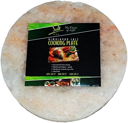Salt Rox 13" Natural Pink Himalayan Salt Round Grilling Baking Cooking Plate