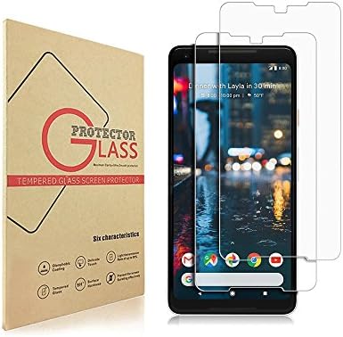 Google Pixel 2 XL Screen Protector, Lbsel Tempered Glass Screen Protector for Google Pixel 2 XL [6.0"inch][HD Clear][2.5D,0.33mm][Case Friendly][Bubble-Free][Anti-Scratch][2-Pack] 2017