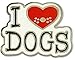 I Love Dogs - Hard Enamel Pin (Cloisonne Pin) by 