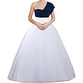 Penny Esther Hoopless Petticoat Crinoline A-line Women Ball Gown Dress Underskirt Half Slips