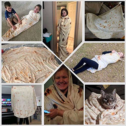 GuangTouL Burritos Blanket, Burritos Tortilla Blanket,60 inch Food