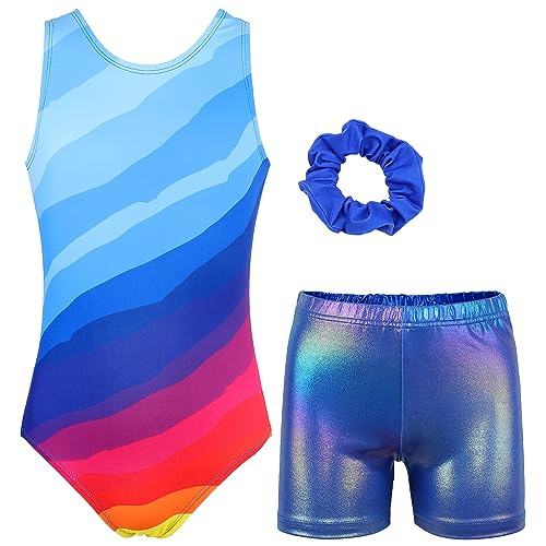 MODAFANS Leotards for Girls Gymnastics with Shorts