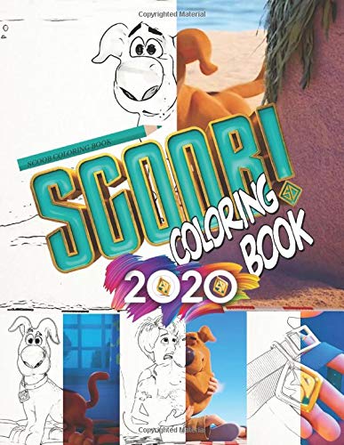 Scoob Coloring Book: 2020 This amazing coloring book contains 24 high-quality images from Scoob with 24 half-to-half images to help them colour it 8.5 x 11 in (21.59 x 27.94 cm) by Aleksander Dudkiewicz