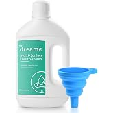 Floor Cleaning Solution Compatible with DREAME All Robot Vacuums, Unscented | 33.81 Fl Oz, Multi Surface Floor Cleaner for Wet Dry Vacuum Cleaners, Residue-Free, Low-Foam, Safe for Families &amp; Pets