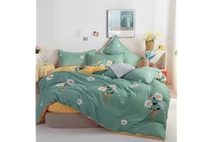 WYFKYMXX Waterproof Duvet Cover Incontinence Treatment Comforter Protector Single Side Waterproof Protective Cover or Liner for Bed or Couch for Pets Dog Cat Kids Elder (Little Daisy,Full)