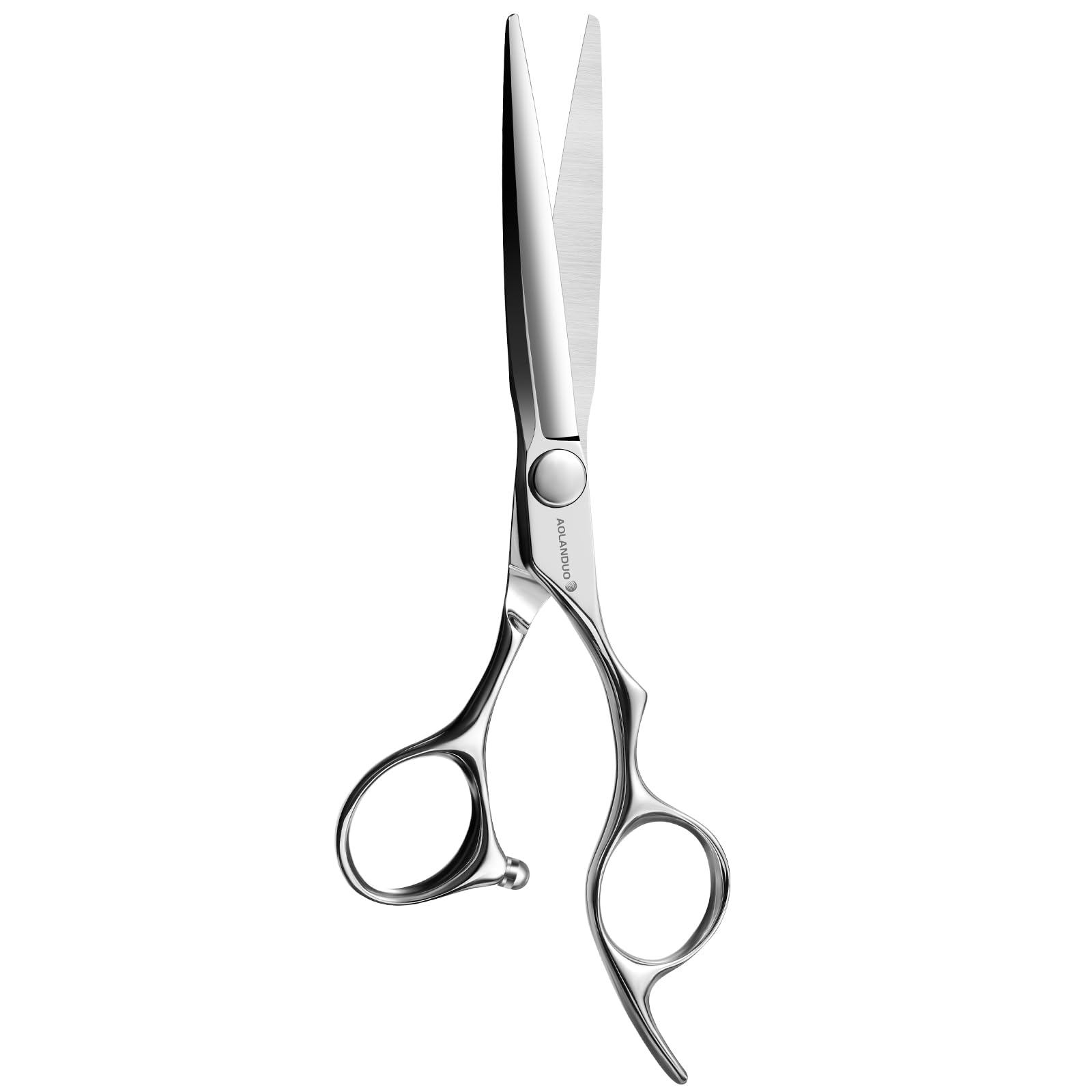 AOLANDUO Professional Hair Shears 6 Inch – All-Day Comfort Offset Handle, Japanese VG10 Steel, True Convex Edge, Ball Bearing Pivot for UK Salon Stylists