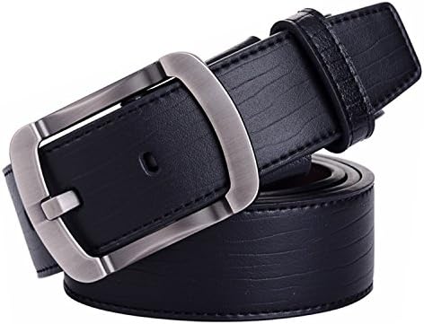 Carolyn Jones New Business Belt Cowhide Leather Belt For Men Brand Ceinture Homme Metal Buckle Black 105Cm