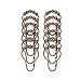 Shower Curtain Rings, For Bathroom Shower Rod - Stainless Steel, Polished Chrome, Set of 12 Piece (Oil Rubbed Bronze)