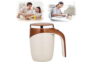 Fauppt Automatic Magnetic Stirring Coffee Mug Self Stirring Coffee Mug,2024 Stainless Steel Self Stirring Mug Magnetic Coffee Stirrer Mug,Self Mixing Coffee Cup with Lid for Milk Office (Coffee*1)