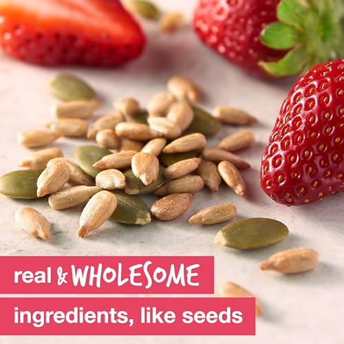 KIND HEALTHY SNACKS BARS, STRAWBERRY SUNFLOWER SEED, GLUTEN FREE, HIGH FIBER SNACKS, 5G PROTEIN, 6 COUNT