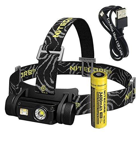 NITECORE HC65 1000 Lumen White/Red/High CRI Output Micro-USB Rechargeable Headlamp -Battery Included